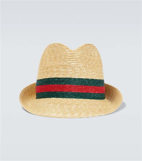 red gucci straw hat|Gucci straw hat with bee.